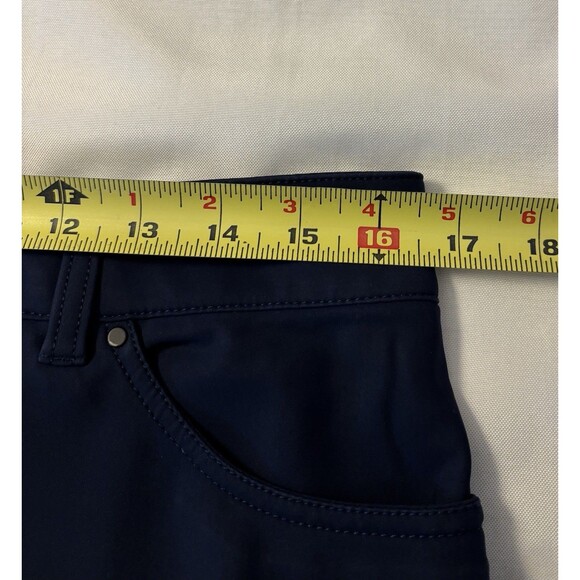 LULULEMON City Sleek 7/8 Slim-Fit 5 Pocket Pant Women 33 High Rise Navy Commute - Picture 11 of 13